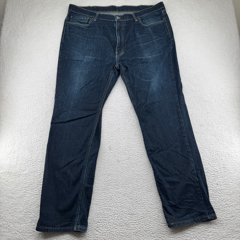 Levis 541 Jeans Mens 40x32 Blue Dark Wash Athletic Taper Stretch Denim Pants